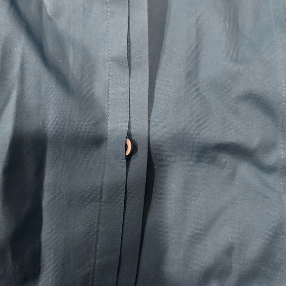 Chico's Blue Button Front Blouse Top Long Sleeve Cotton -Chicos Size 1 - Picture 5 of 5